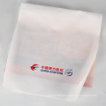 Disposable nonwoven headrest cover for airline seat